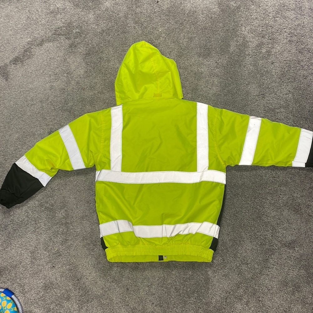 Medium Utility Pro HiVis bomber jacket with Teflon fabric protector